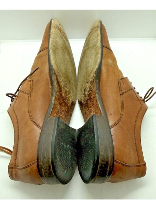 Johnston & Murphy Men\'s Dress Brown Leather Cap Toe Oxford Shoes Sz 10M 59-11566 main image 3